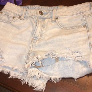 Denim shorts